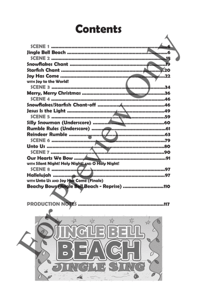 Jingle Bell Beach - Choral Book