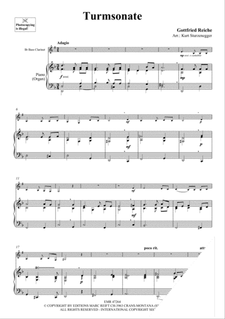 Turmsonate Turmsonate Bass Clarinet scores gallery preview page 3