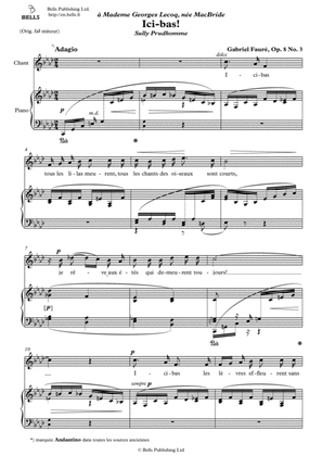 Ici-bas!, Op. 8 No. 3 (F minor)