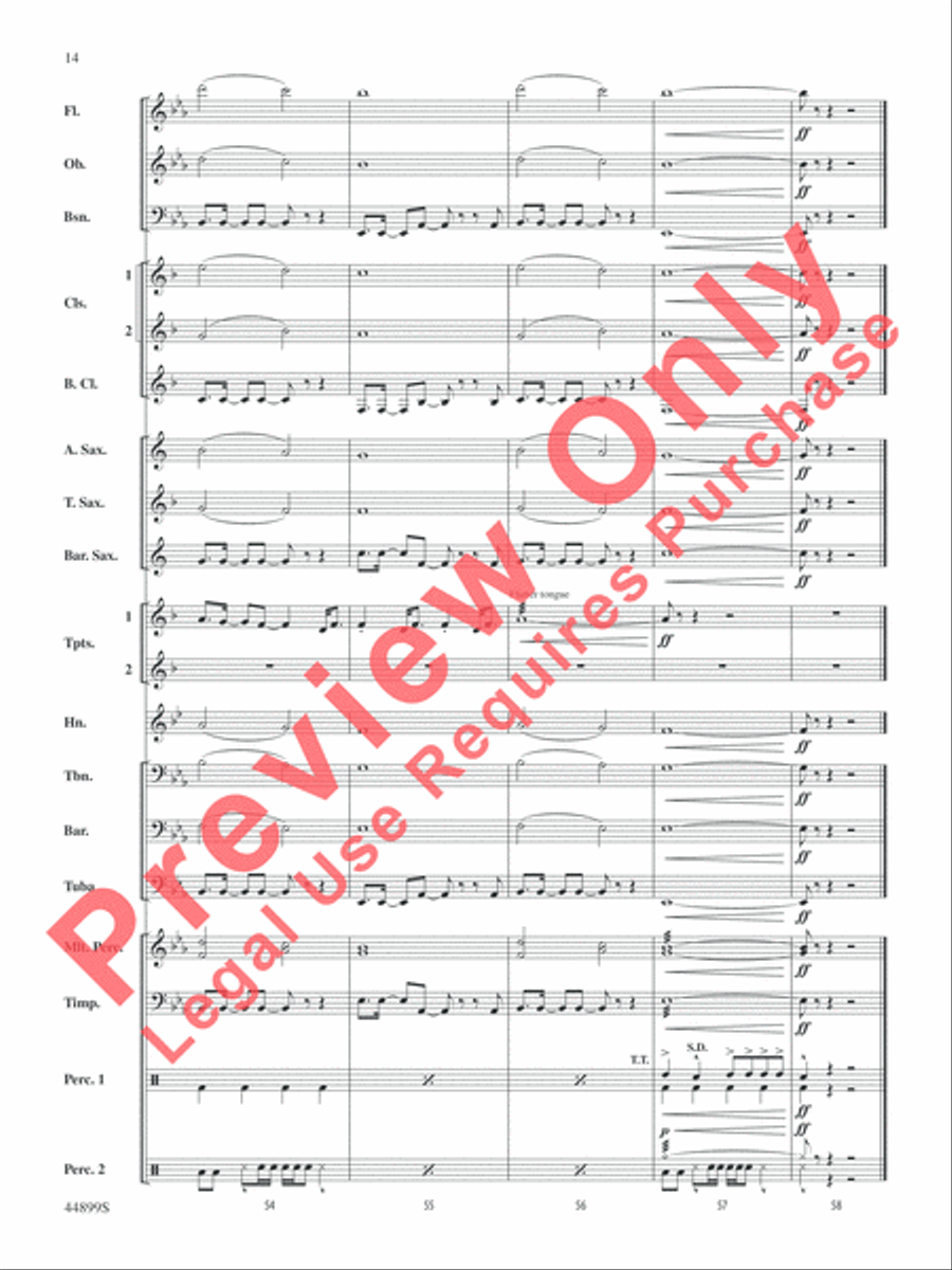 Cheerleader Cheerleader Concert Band scores gallery preview page 14