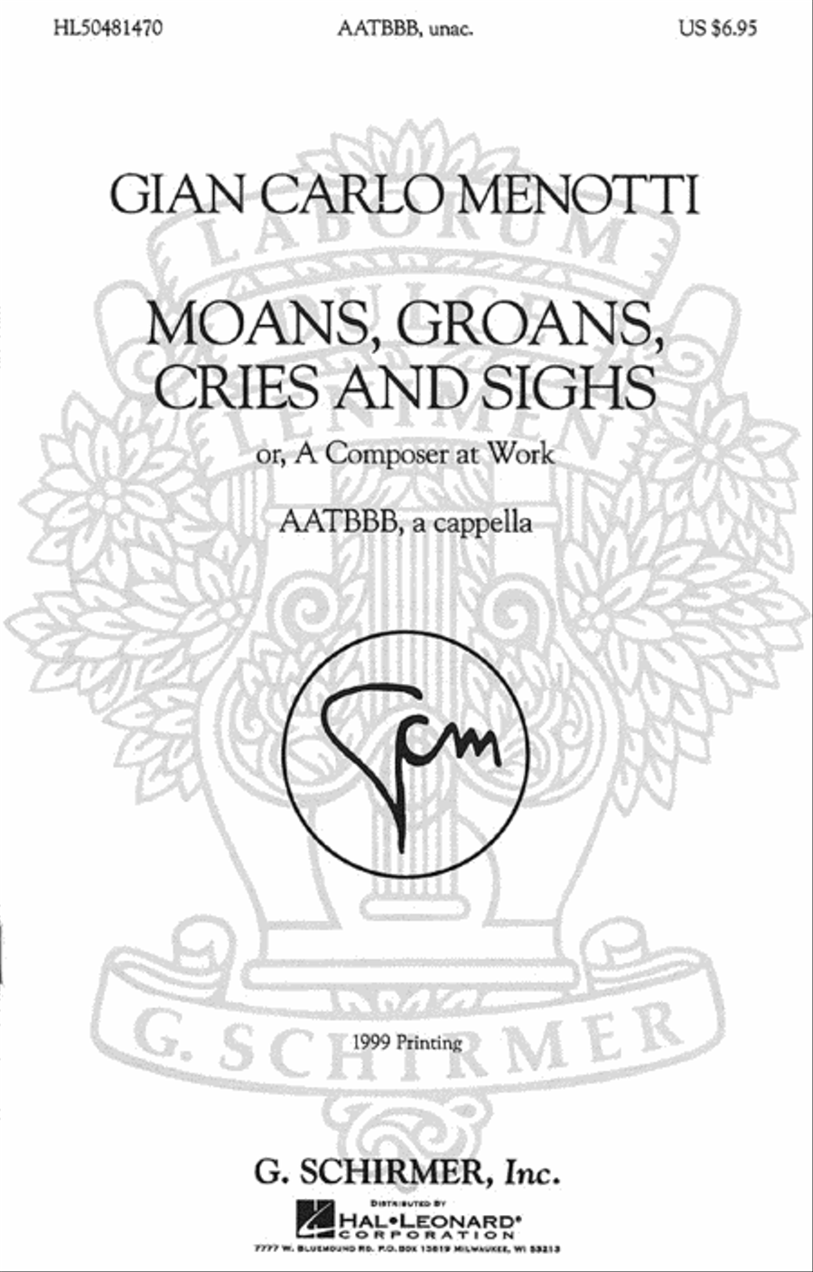 Moans, Groans, Cries, and Sighs A Cappella scores gallery preview page 1