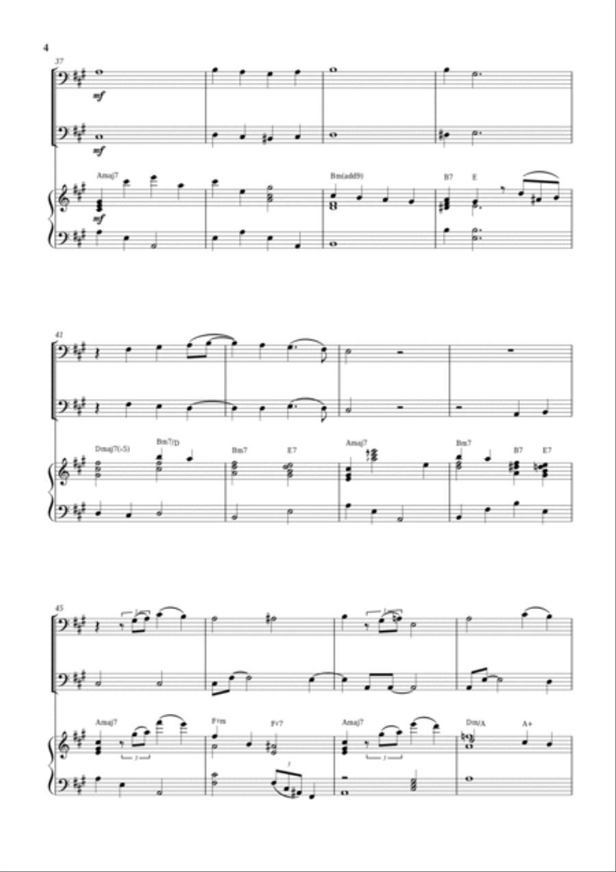 White Christmas Trombone Duet scores gallery preview page 4