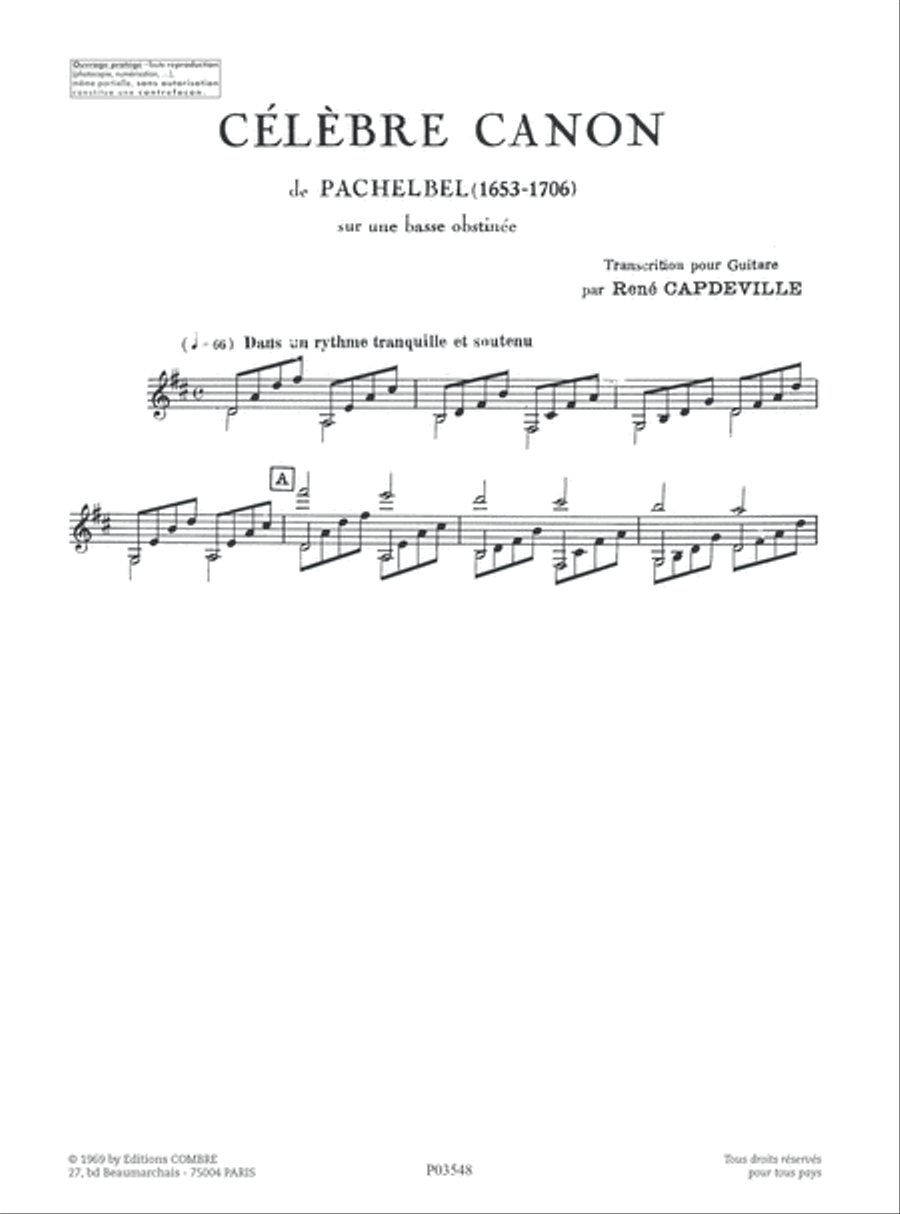 Celebre canon Acoustic Guitar scores gallery preview page 2