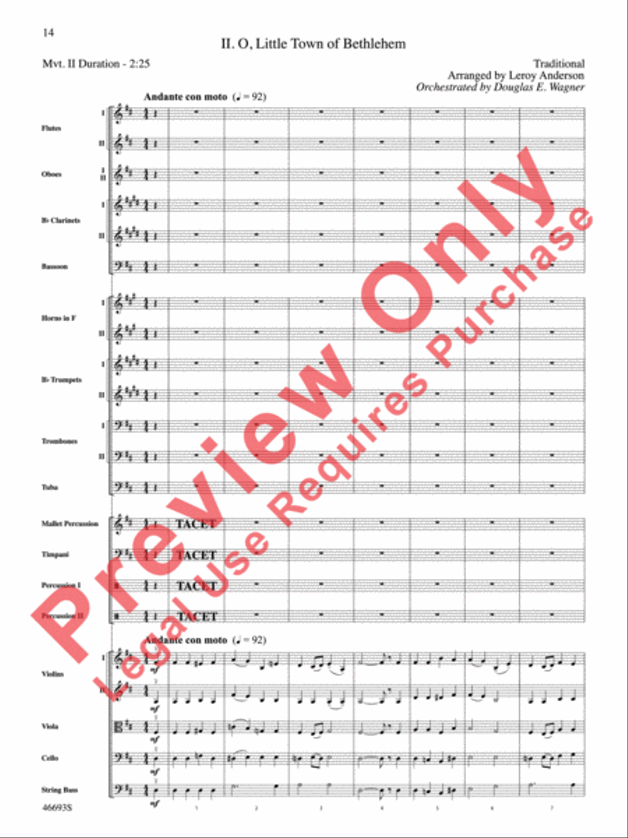 Suite of Carols Suite of Carols Full Orchestra scores gallery preview page 15