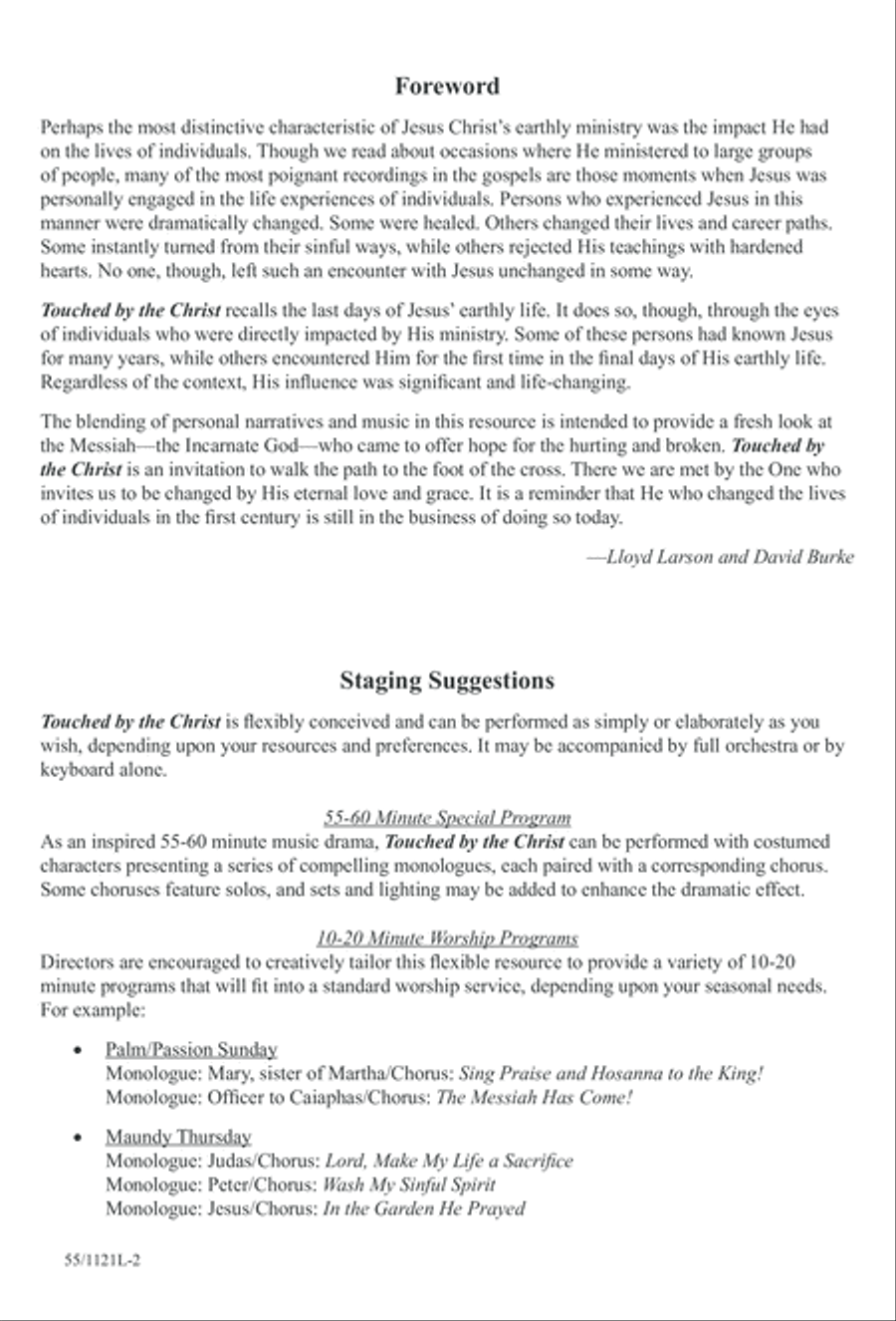 Touched by the Christ Touched by the Christ 3-Part scores gallery preview page 3