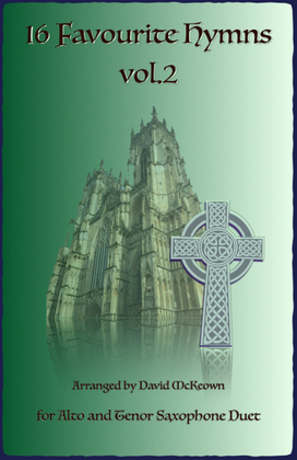 Book cover for 16 Favourite Hymns Vol.2 for Alto and Tenor Saxophone Duet