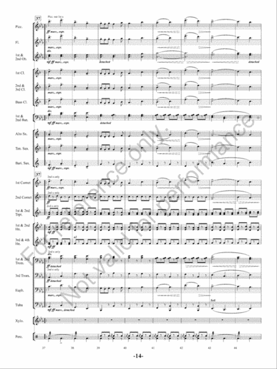 The Charlatan The Charlatan Concert Band scores gallery preview page 15