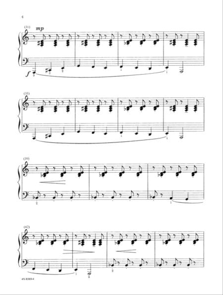 Ride of the Masked Bandito Piano Solo scores gallery preview page 4