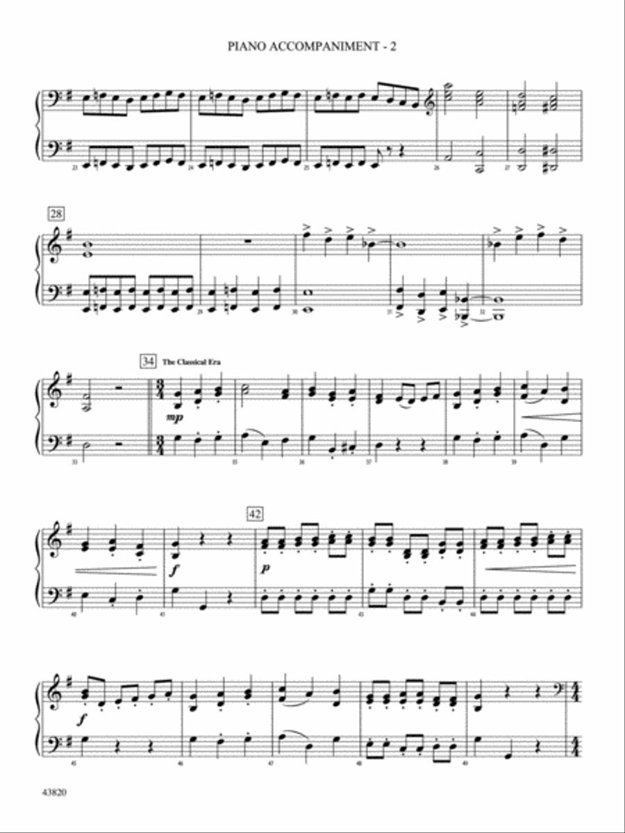 Time Machine: Piano Accompaniment Orchestra scores gallery preview page 2
