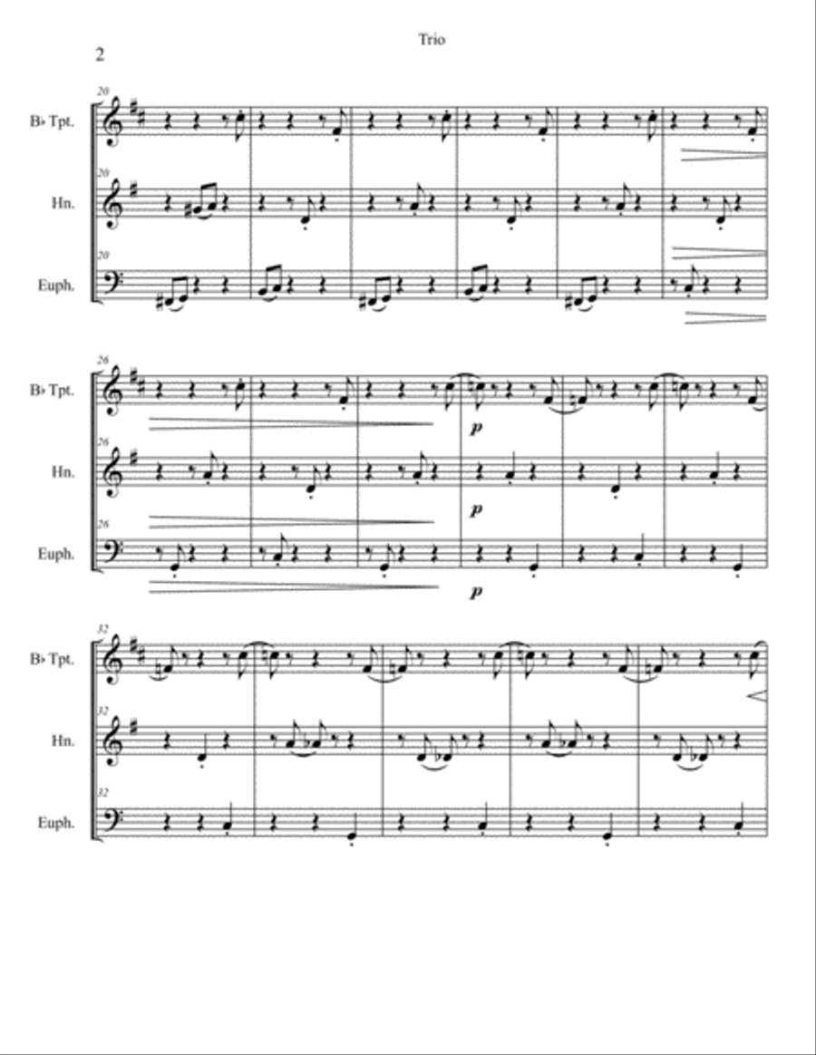Trio Brass Ensemble scores gallery preview page 2