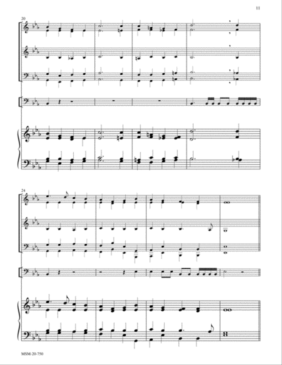Crown Him with Many Crowns (Diademata) Choir scores gallery preview page 4