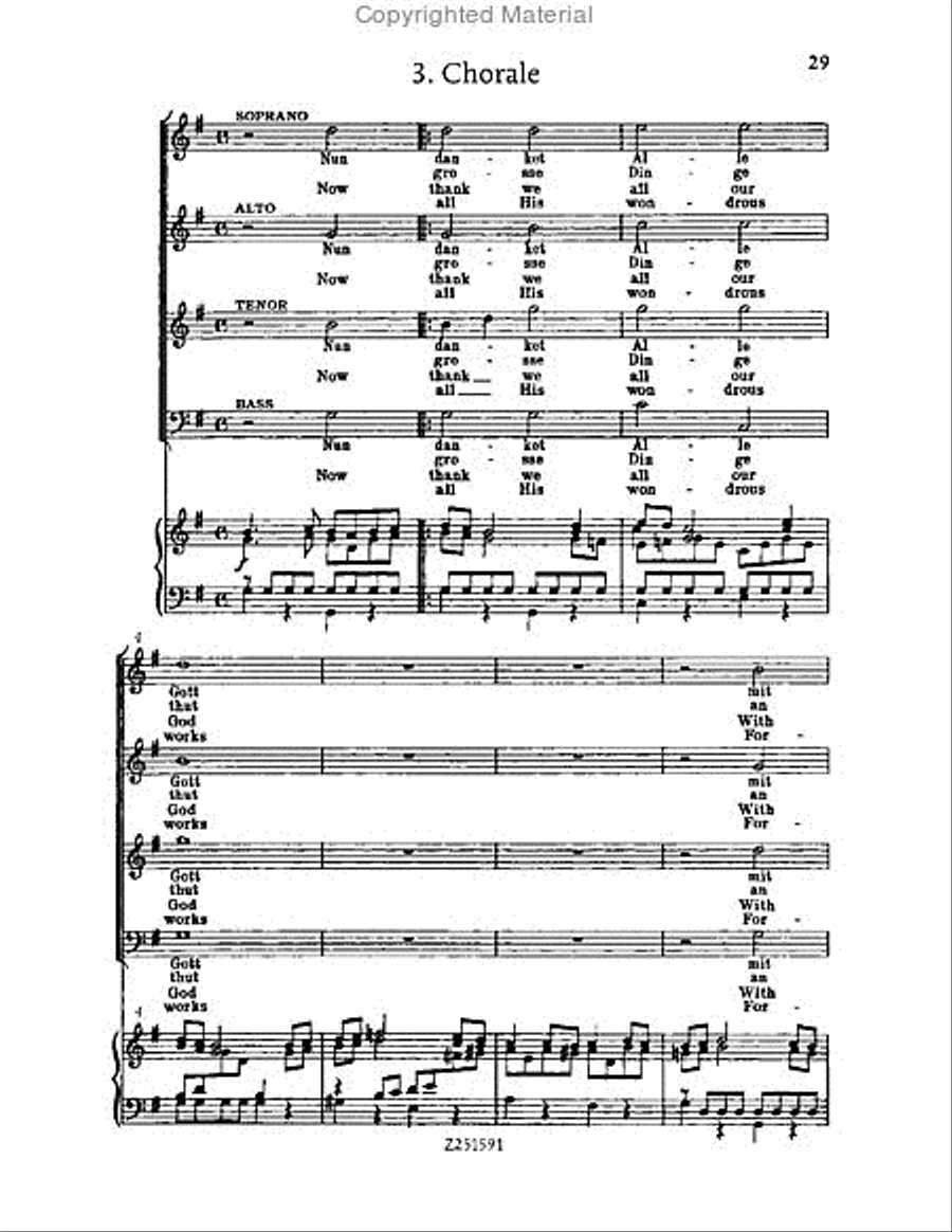 Gott, der Herr, ist Sonn' und Schild, BWV 79 Choir scores gallery preview page 29