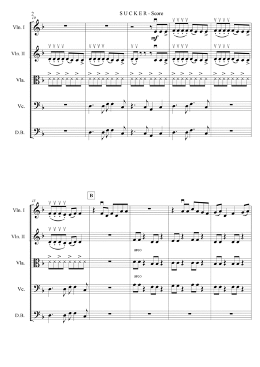 Sucker String Quartet scores gallery preview page 2