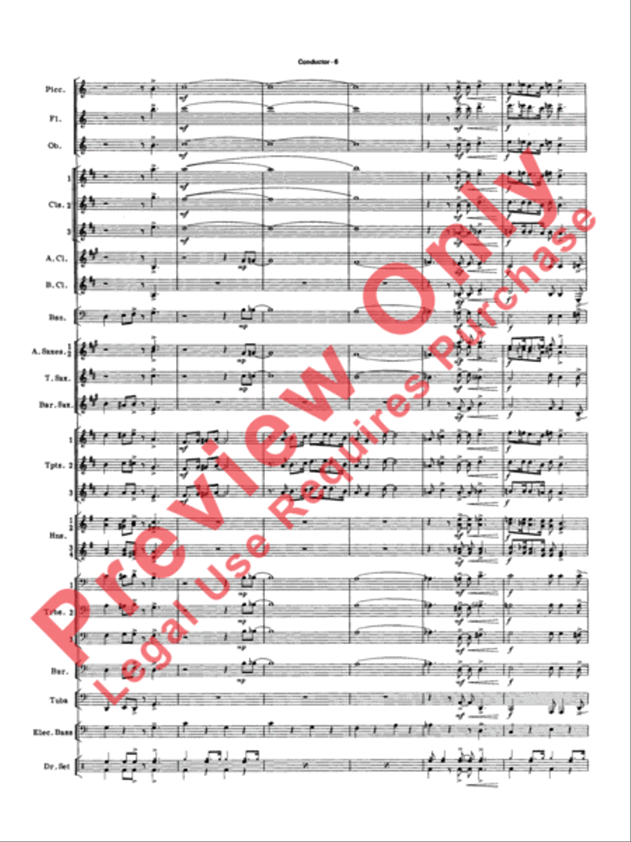 Big Band Spectacular Concert Band scores gallery preview page 9