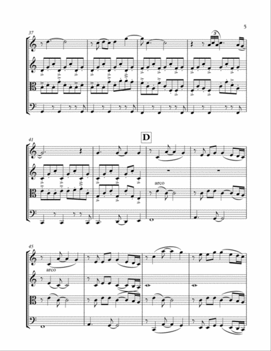 Yellow String Quartet scores gallery preview page 5