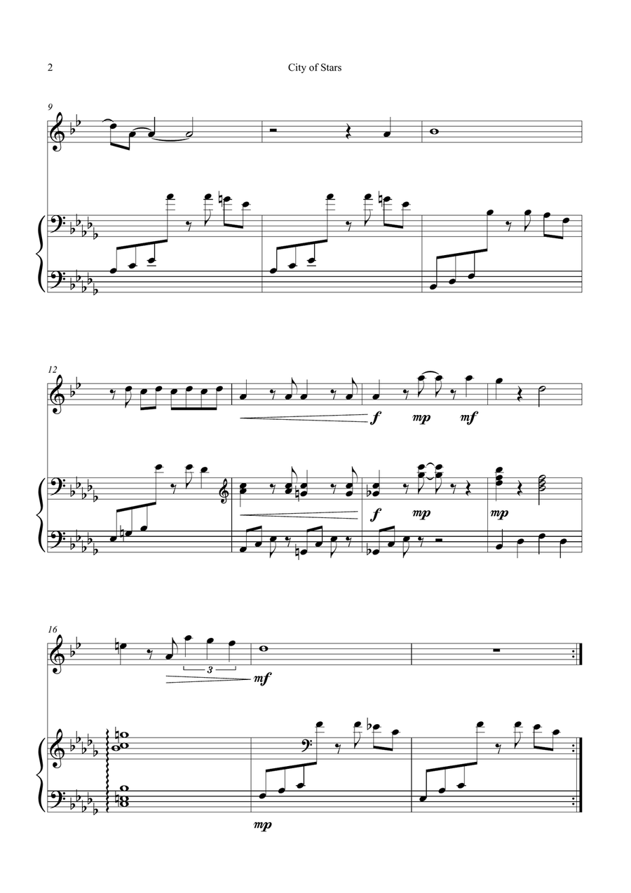 City Of Stars Chamber Music scores gallery preview page 2