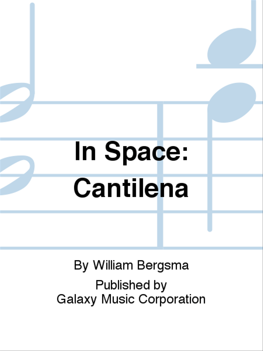 In Space: Cantilena In Space: Cantilena High Voice scores gallery preview page 1