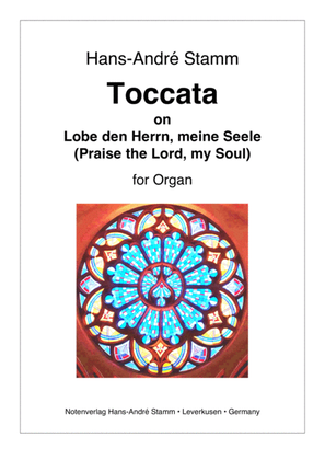 Book cover for Toccata on "Praise the Lord, my Soul" (Lobe den Herrn, meine Seele) for organ