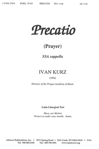 Precatio/Prayer