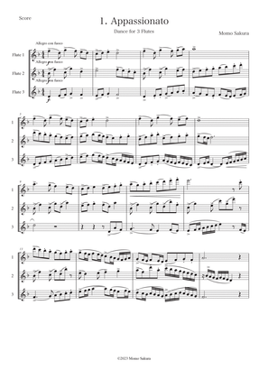1. Appassionato ~Dance for 3 Flutes~ <Score>