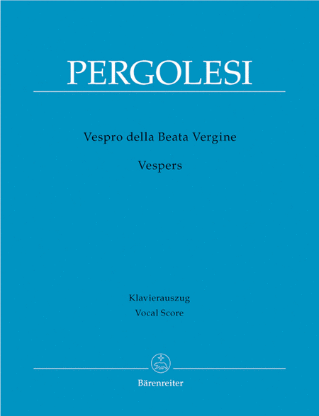 Giovanni Battista Pergolesi : Marienvesper
