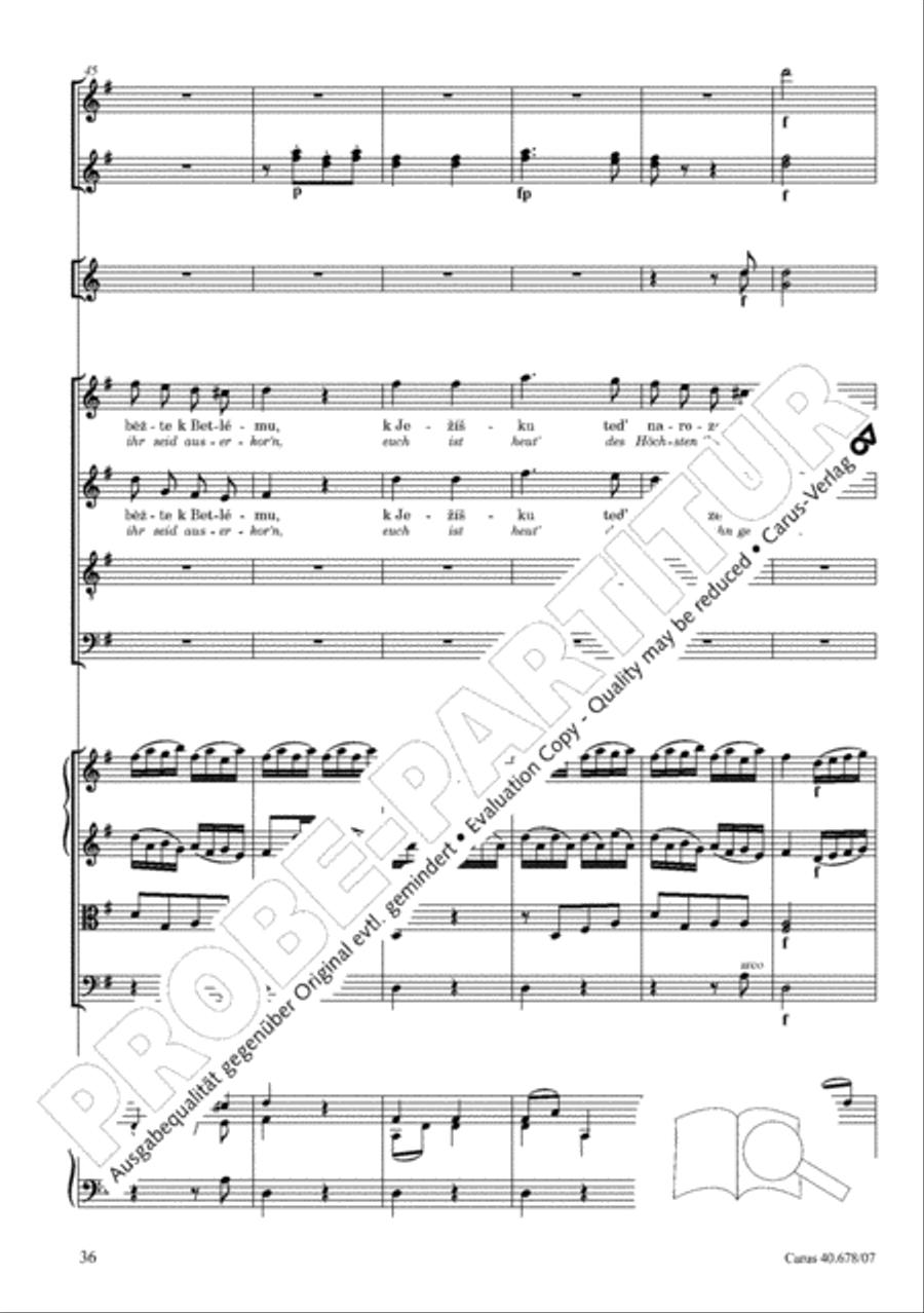 Missa pastoralis bohemica 4-Part scores gallery preview page 49
