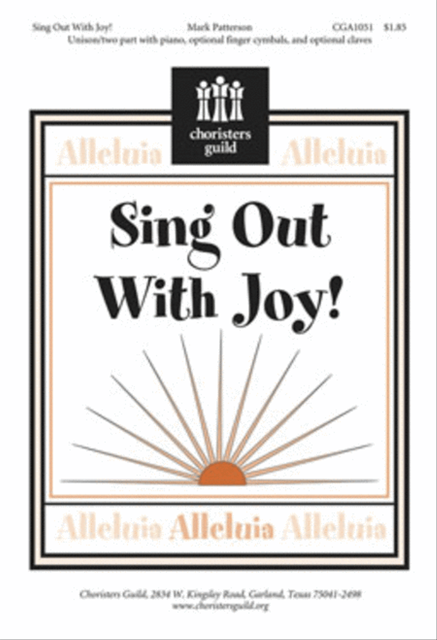 Sing Out With Joy Unison Choir scores gallery preview page 1