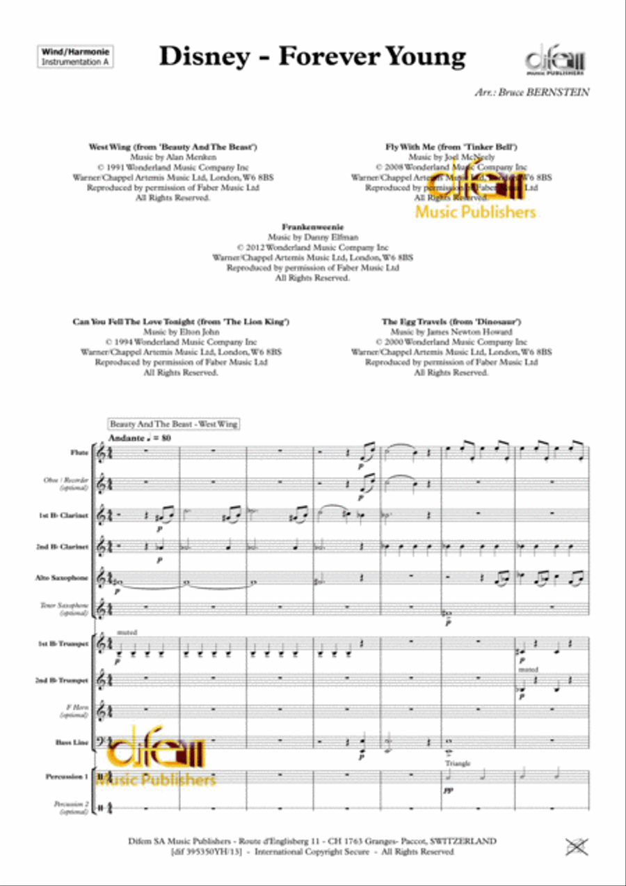 Disney Forever Yong Disney Forever Yong Concert Band scores gallery preview page 3