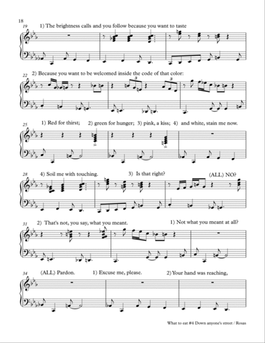 What to Eat, What to Drink #4 The Song is Drink Choir scores gallery preview page 2