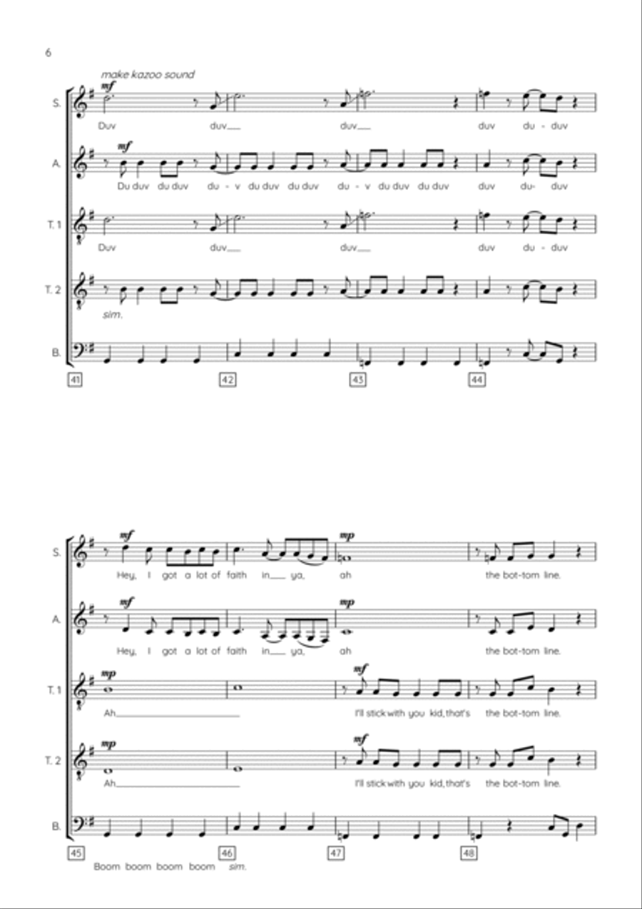 Slice Of Heaven Choir scores gallery preview page 6