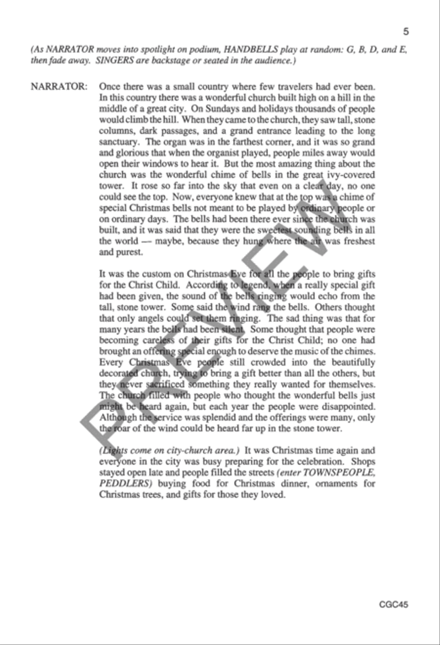 Why the Chimes Rang Preview Kit (Score & CD) Choir scores gallery preview page 6