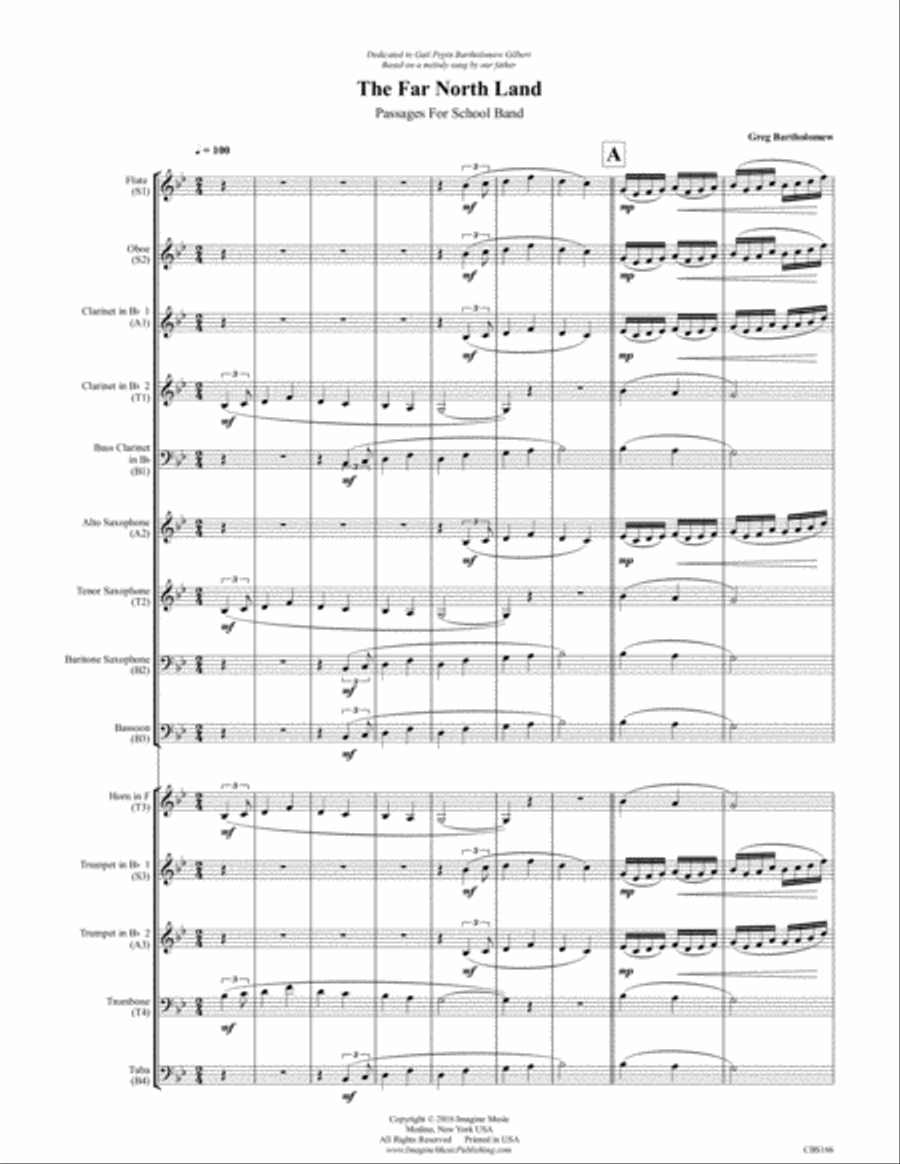 The Far North Land Concert Band scores gallery preview page 3