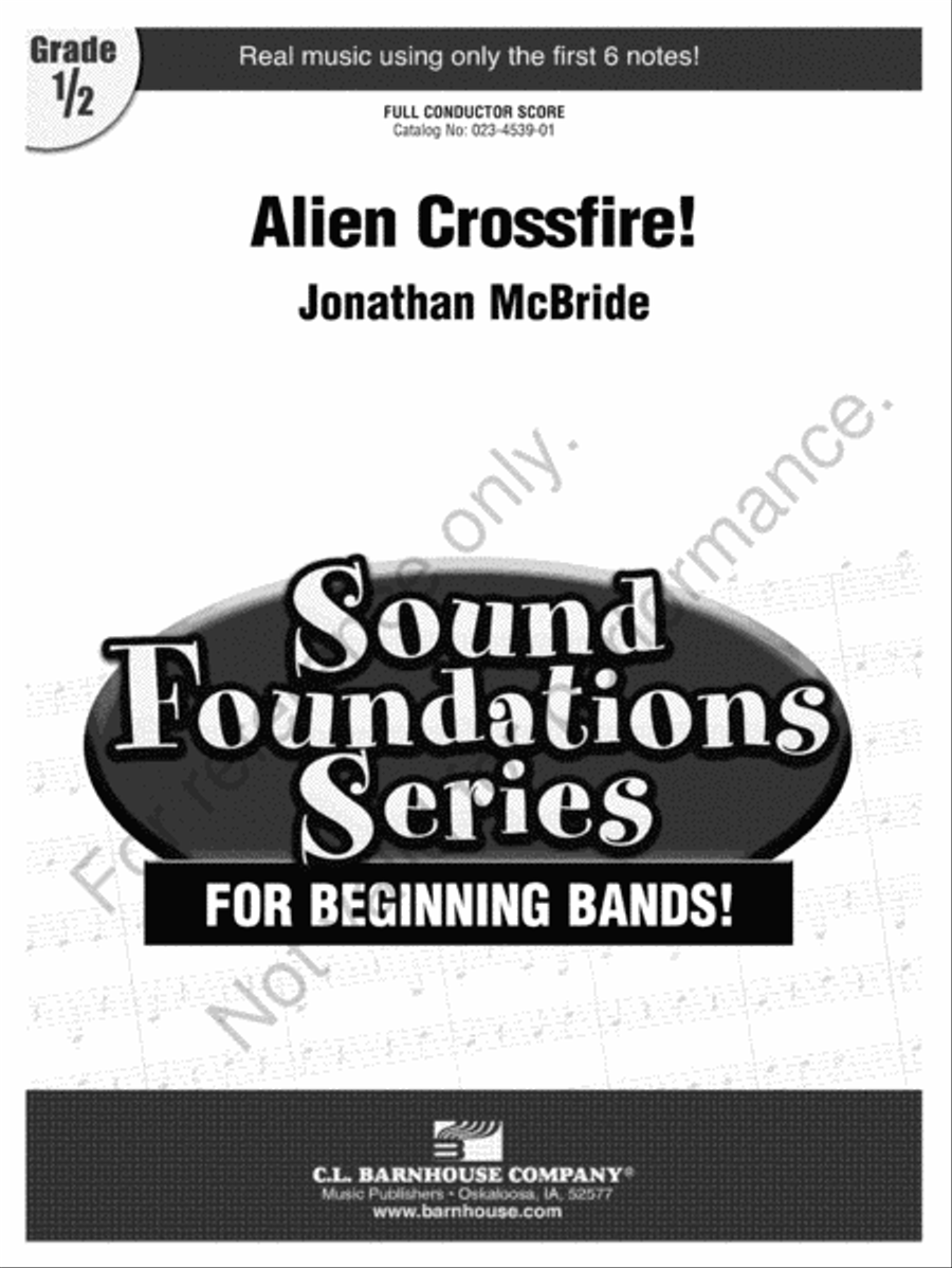 Alien Crossfire! Concert Band scores gallery preview page 2