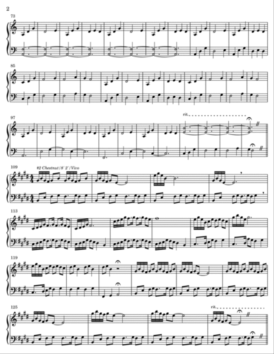 Five Trees -- a solo suite for chamber organ Organ Solo scores gallery preview page 3