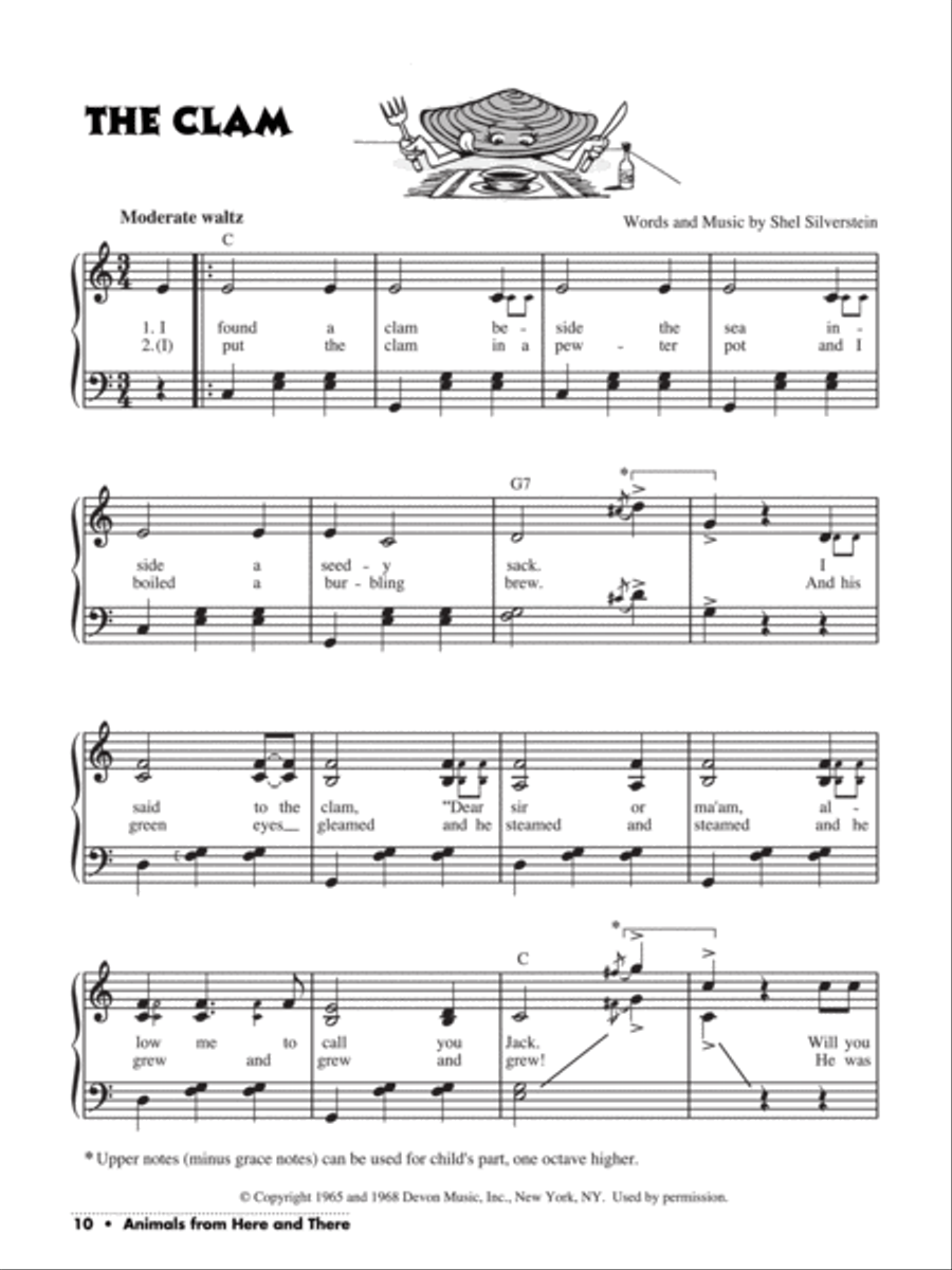 Sixty Silly Songs Piano Solo scores gallery preview page 4