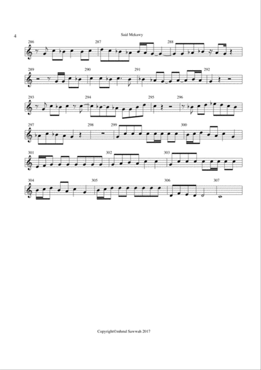 EL Lila L kbeera Brass Ensemble scores gallery preview page 4