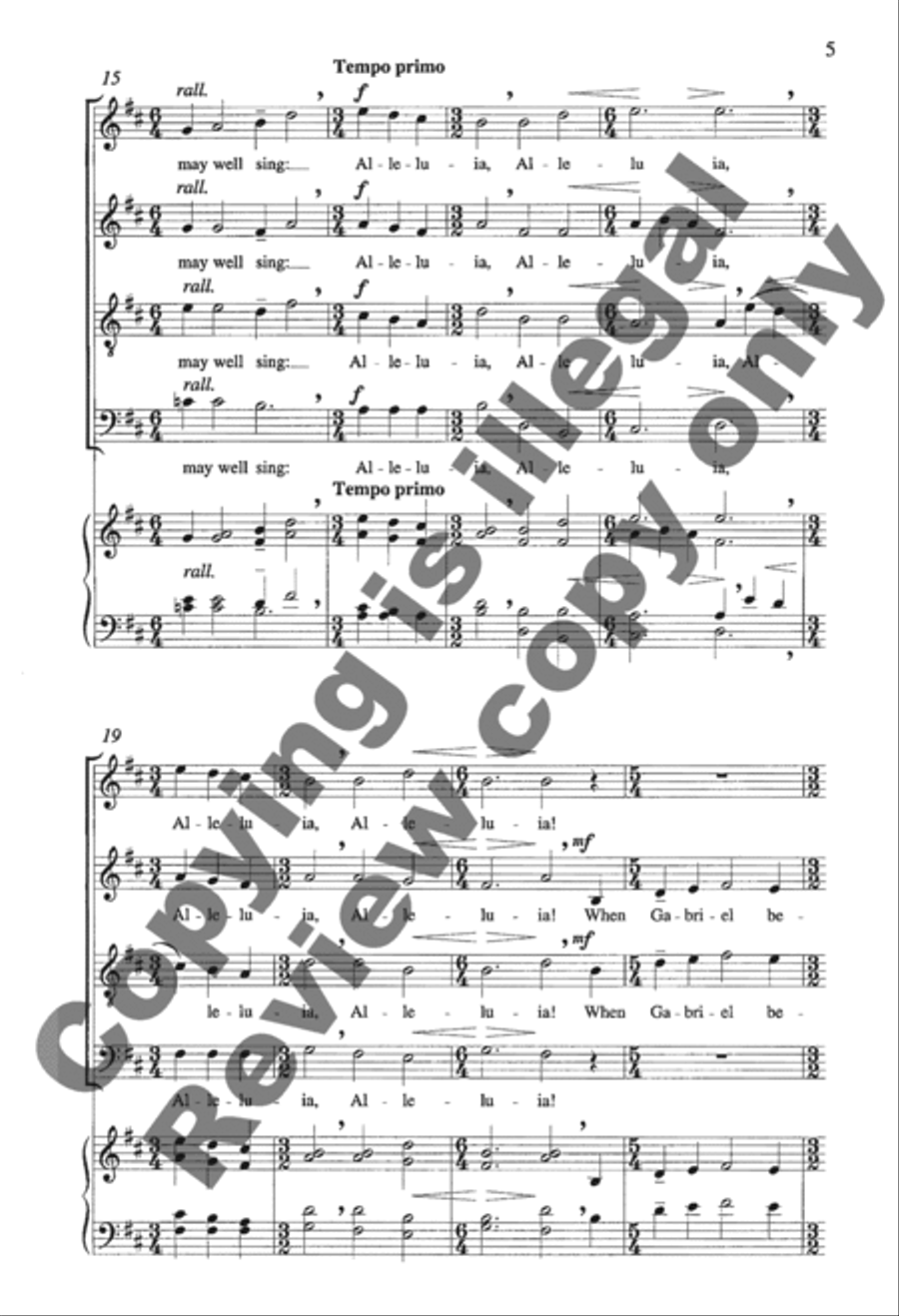 A New Work is Come on Hand 4-Part scores gallery preview page 13