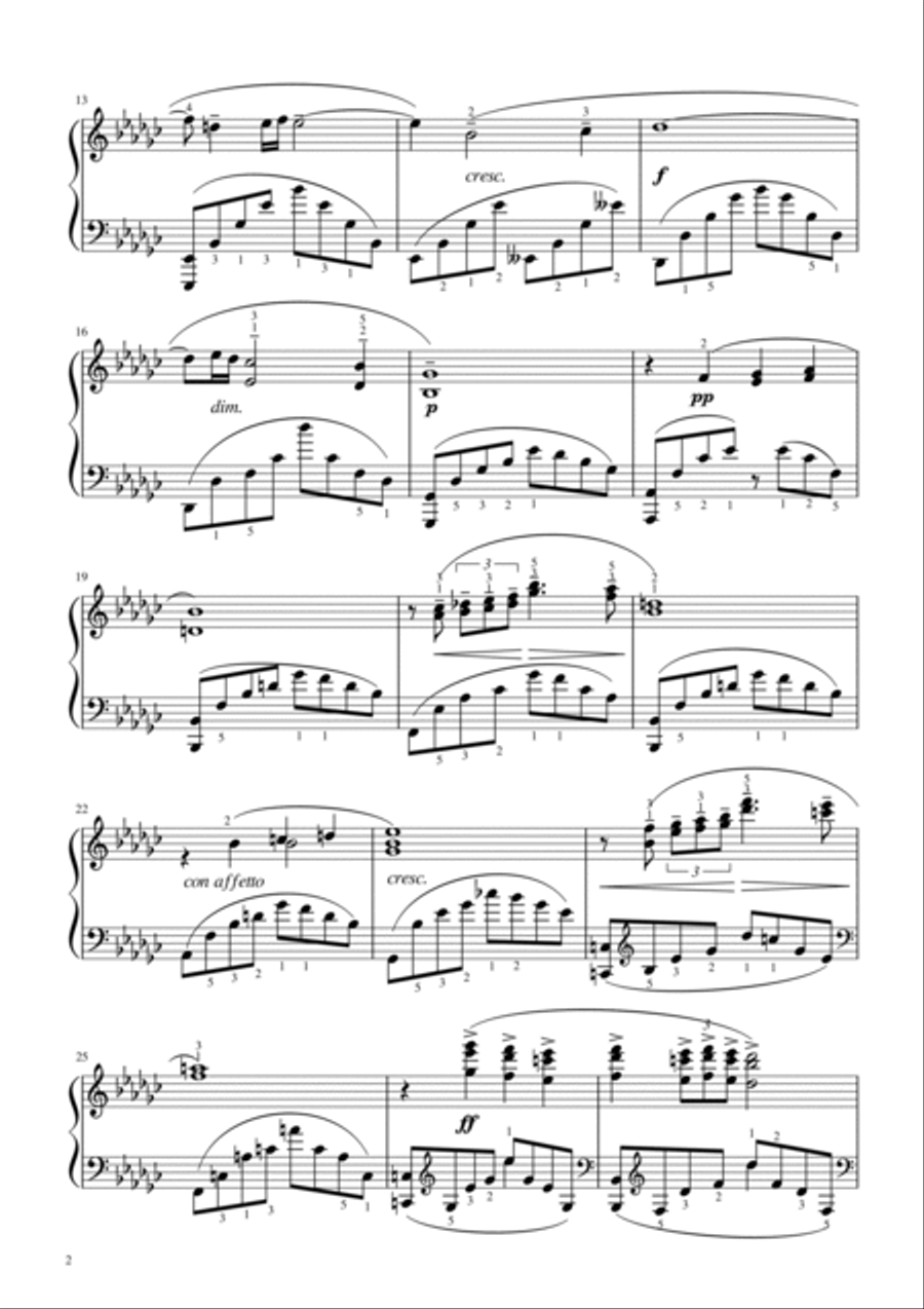 Rachmaninoff - Élégie - Op.3 No. 1 Original - For Piano Solo Piano Solo scores gallery preview page 2