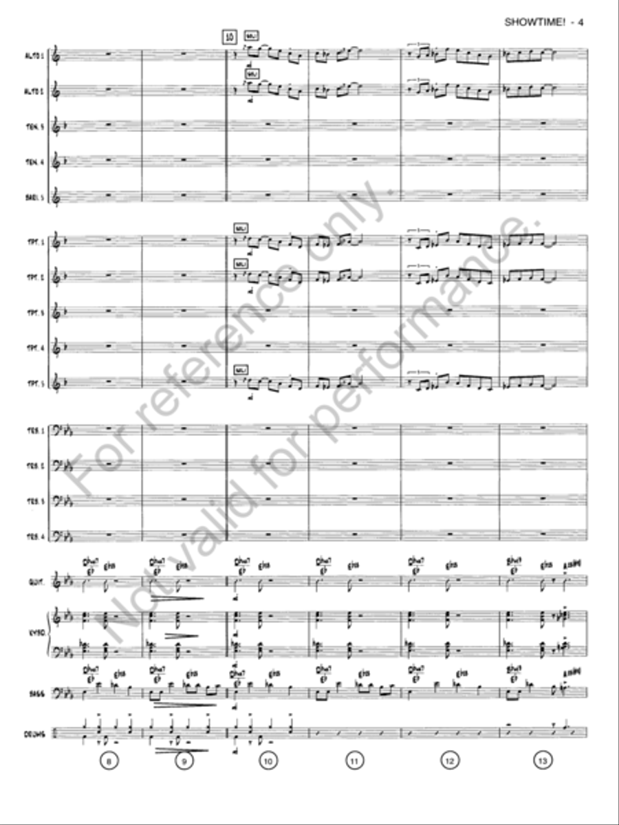 Showtime! Jazz Ensemble scores gallery preview page 3