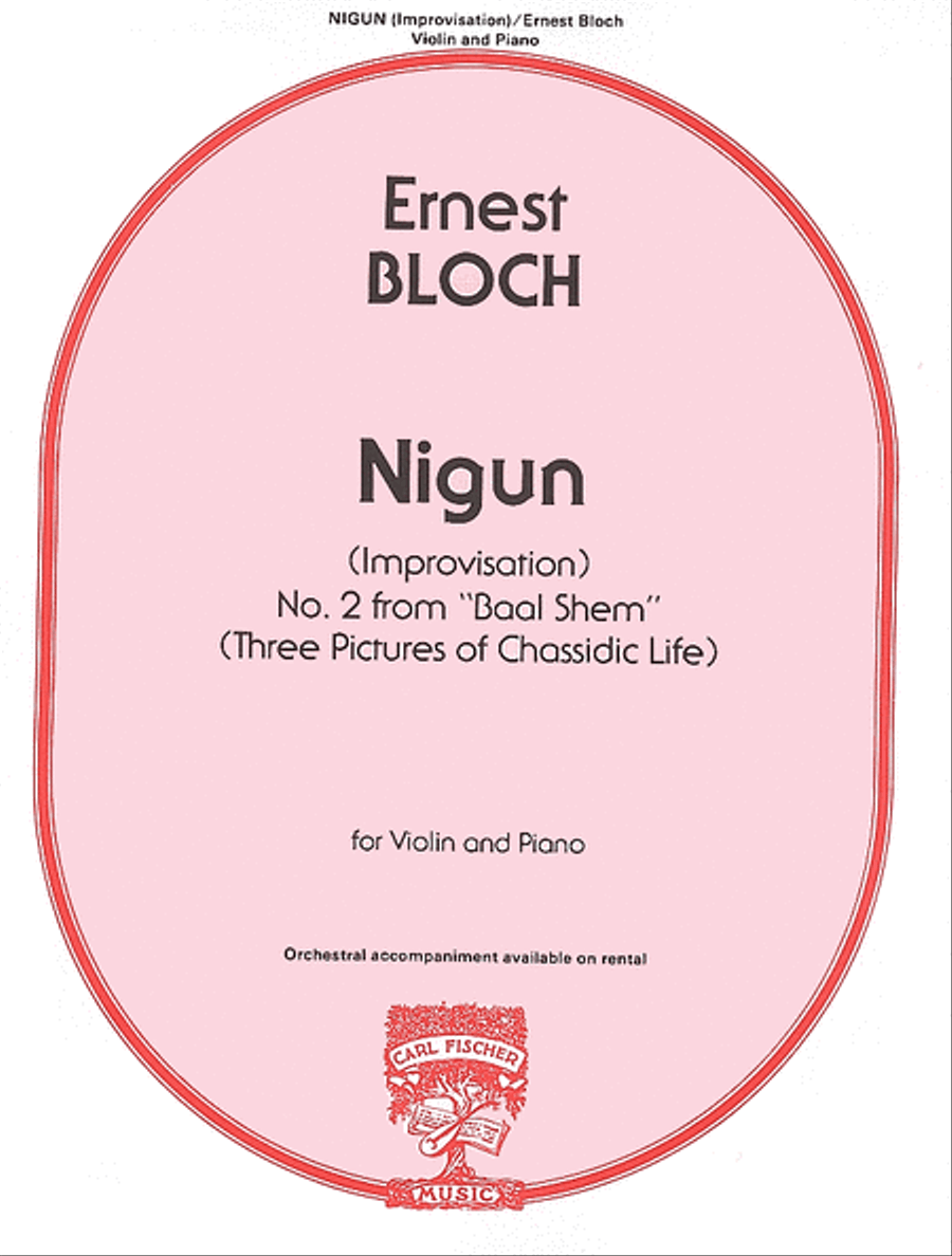 Nigun (Improvisation) No. 2 from 'Baal Shem' Violin Solo scores gallery preview page 1