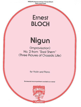 Book cover for Nigun (Improvisation) No. 2 from 'Baal Shem'