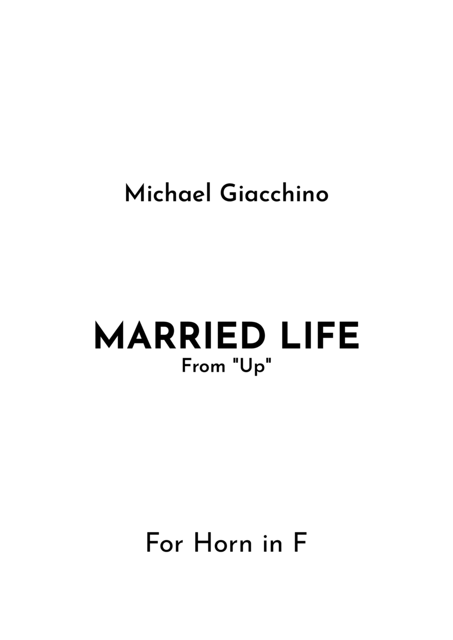 Married Life Horn Solo scores gallery preview page 1