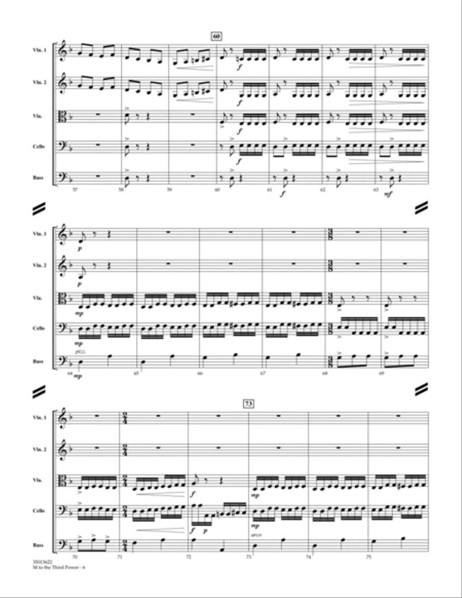 M To The Third Power (Minor Meter Mix) - Score Orchestra scores gallery preview page 6