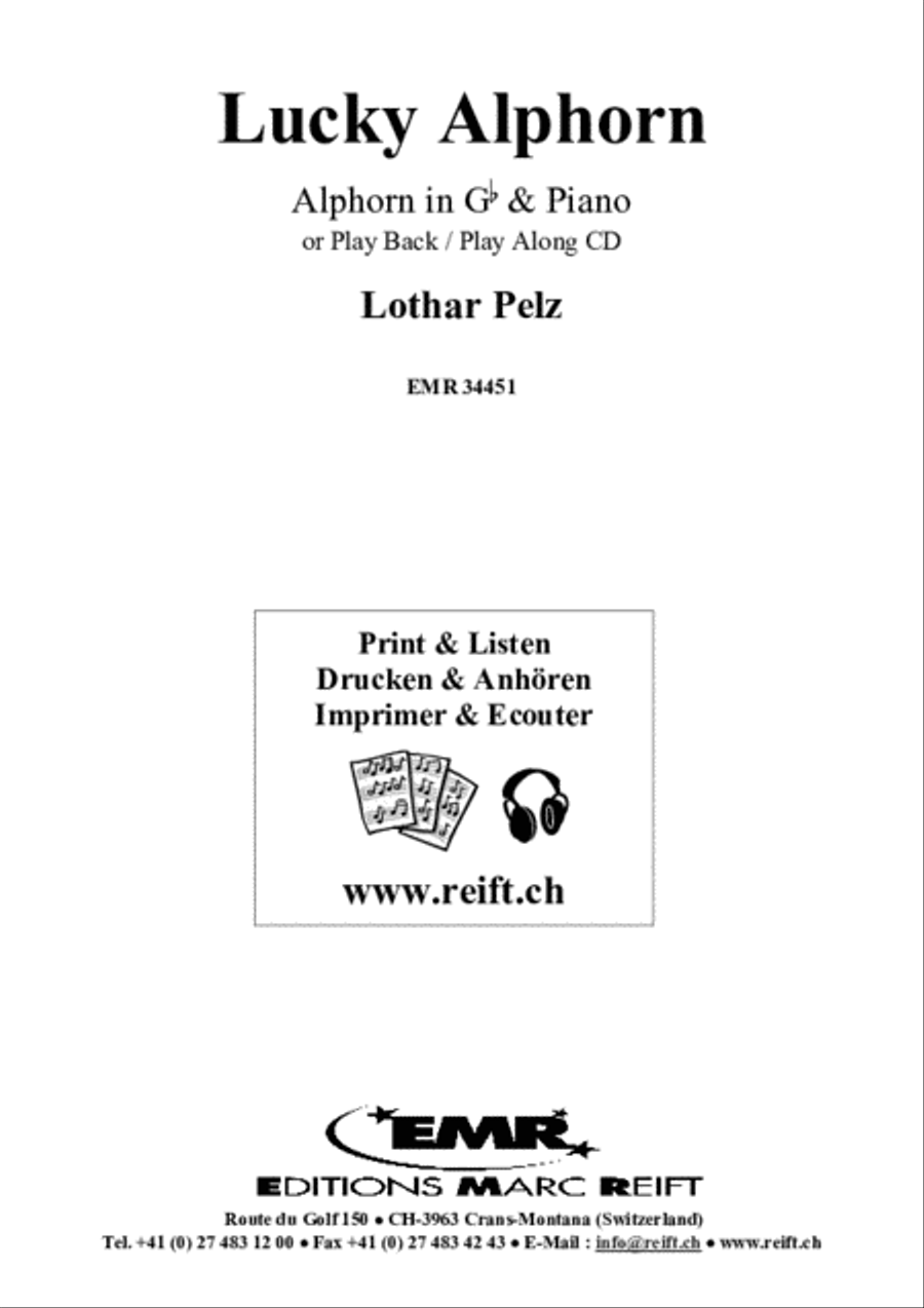 Lucky Alphorn Piano Accompaniment scores gallery preview page 2