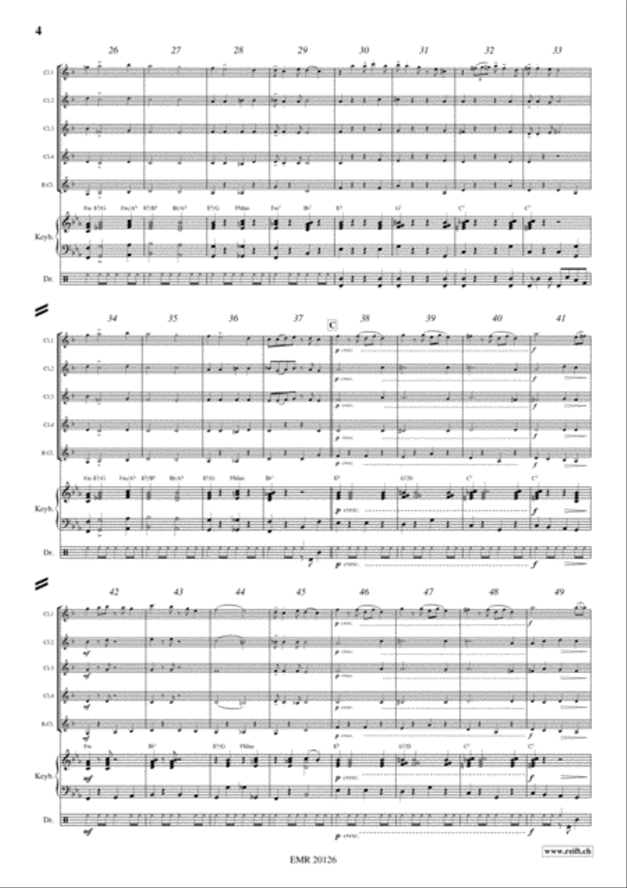 Black Bottom Stomp Clarinet Quintet scores gallery preview page 4