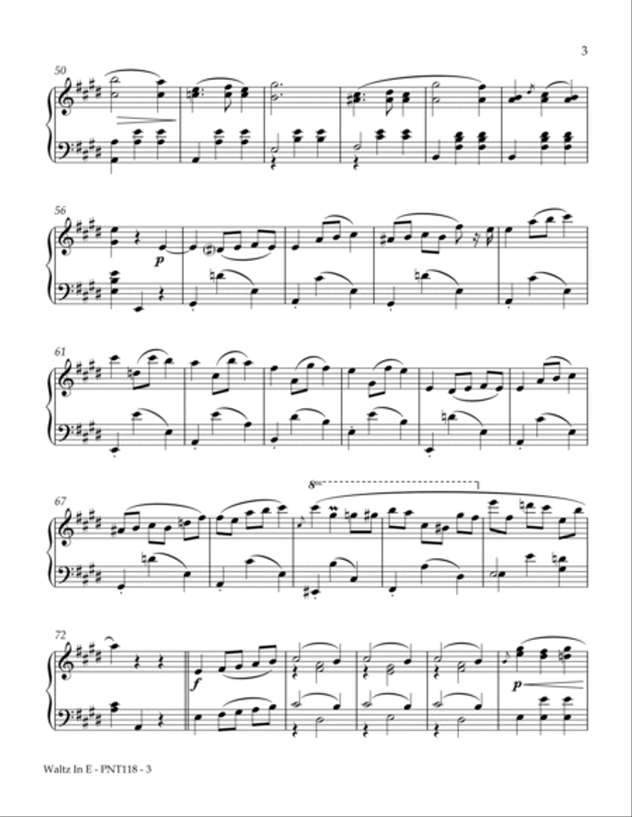 Waltz in E major Piano Method scores gallery preview page 3