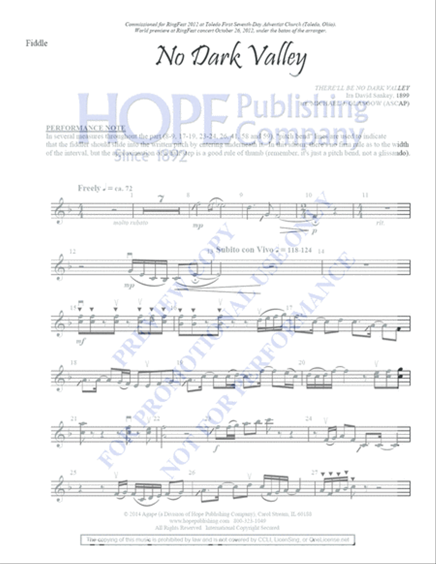 No Dark Valley No Dark Valley 5-Octaves scores gallery preview page 8