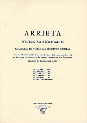 E. Arrieta: Coleccion De Solfeo II