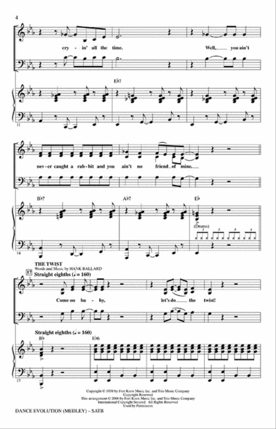 Dance Evolution (Medley) 4-Part scores gallery preview page 3