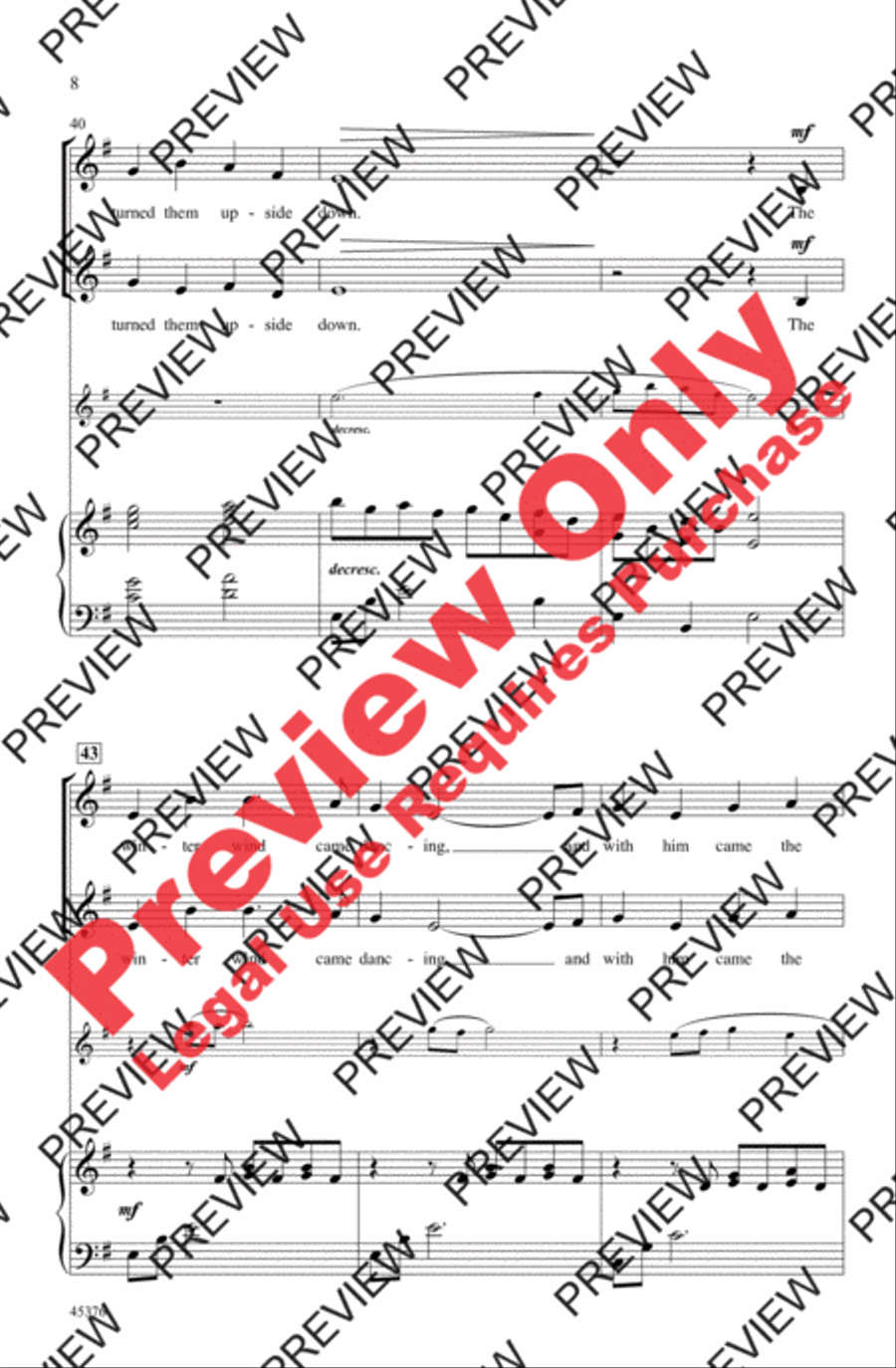 The Winter Wind 2-Part scores gallery preview page 8